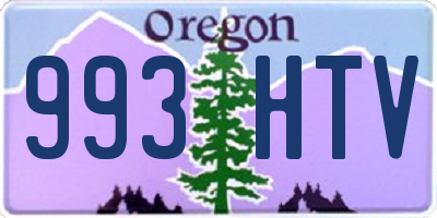 OR license plate 993HTV