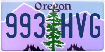 OR license plate 993HVG
