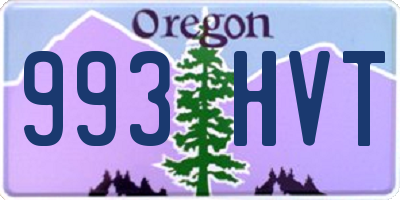 OR license plate 993HVT
