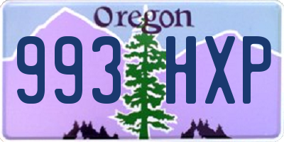 OR license plate 993HXP