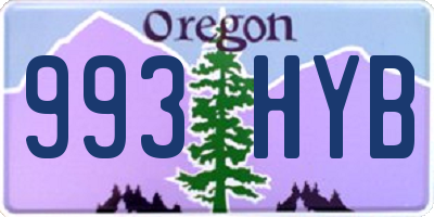 OR license plate 993HYB