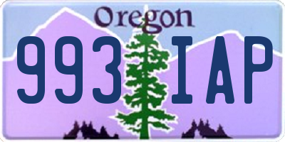 OR license plate 993IAP