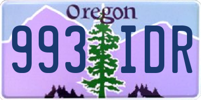 OR license plate 993IDR
