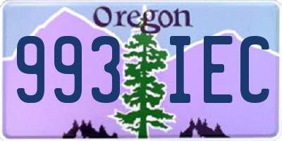 OR license plate 993IEC
