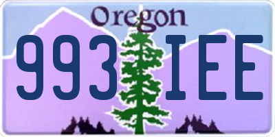 OR license plate 993IEE