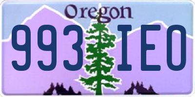 OR license plate 993IEO