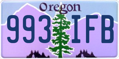 OR license plate 993IFB