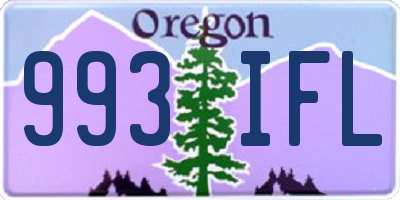OR license plate 993IFL