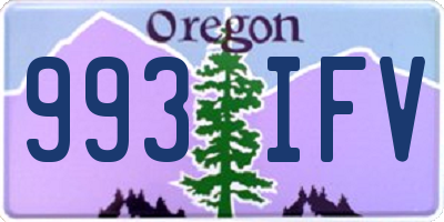 OR license plate 993IFV