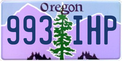 OR license plate 993IHP