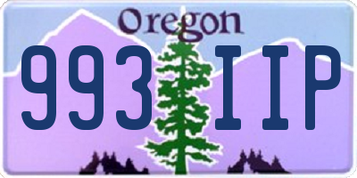 OR license plate 993IIP