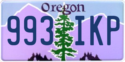 OR license plate 993IKP