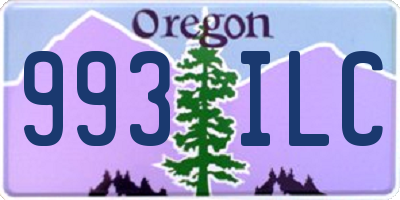OR license plate 993ILC