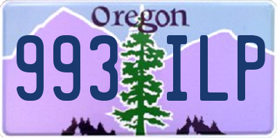 OR license plate 993ILP