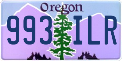 OR license plate 993ILR