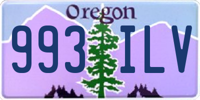 OR license plate 993ILV