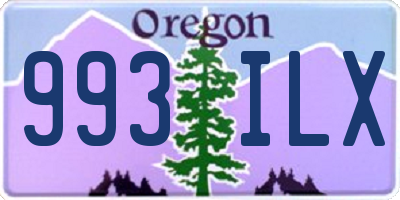OR license plate 993ILX