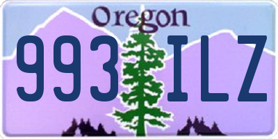 OR license plate 993ILZ