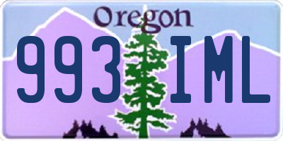 OR license plate 993IML