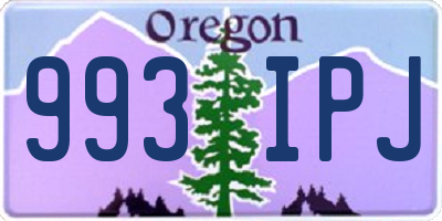 OR license plate 993IPJ