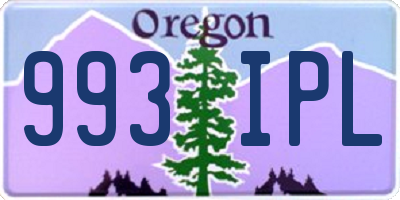 OR license plate 993IPL