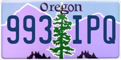 OR license plate 993IPQ