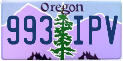 OR license plate 993IPV
