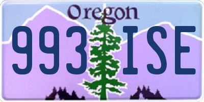 OR license plate 993ISE