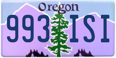 OR license plate 993ISI
