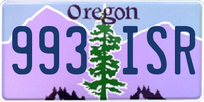 OR license plate 993ISR