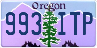 OR license plate 993ITP