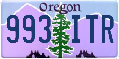 OR license plate 993ITR