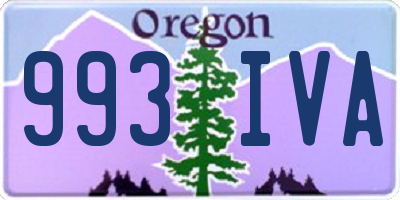 OR license plate 993IVA