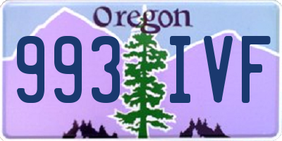OR license plate 993IVF