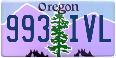 OR license plate 993IVL