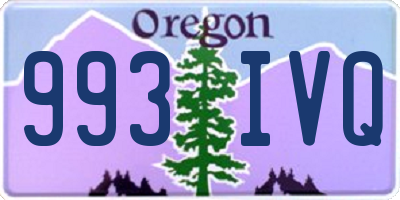 OR license plate 993IVQ