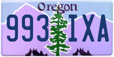 OR license plate 993IXA