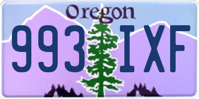 OR license plate 993IXF