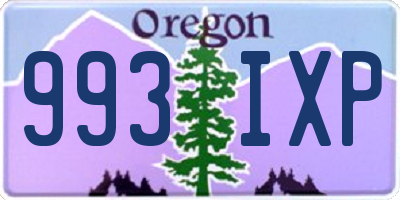 OR license plate 993IXP