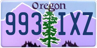 OR license plate 993IXZ