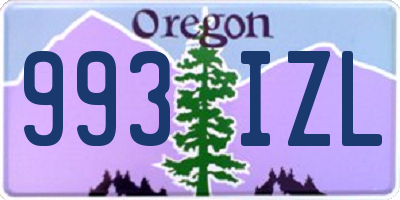 OR license plate 993IZL