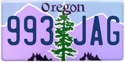OR license plate 993JAG