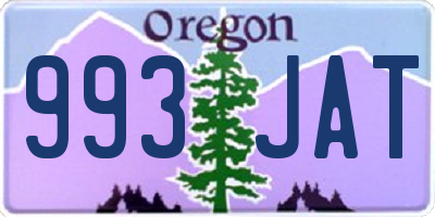 OR license plate 993JAT