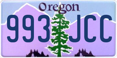 OR license plate 993JCC