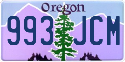 OR license plate 993JCM