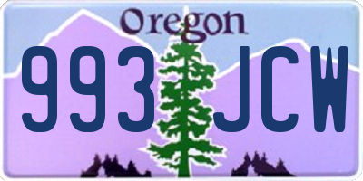 OR license plate 993JCW