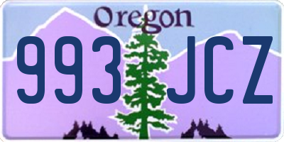 OR license plate 993JCZ