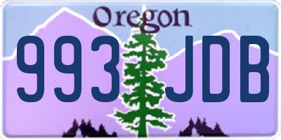 OR license plate 993JDB