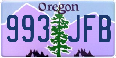 OR license plate 993JFB