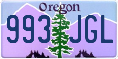 OR license plate 993JGL